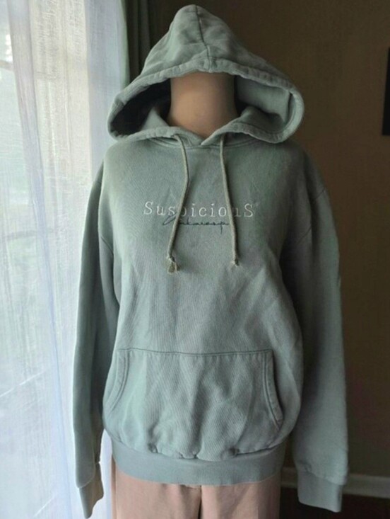 Suspicious Antwerp Tops - Suspicious Antwerp Sage Green Classic Hoodie Womens M Premium Streetwear Top